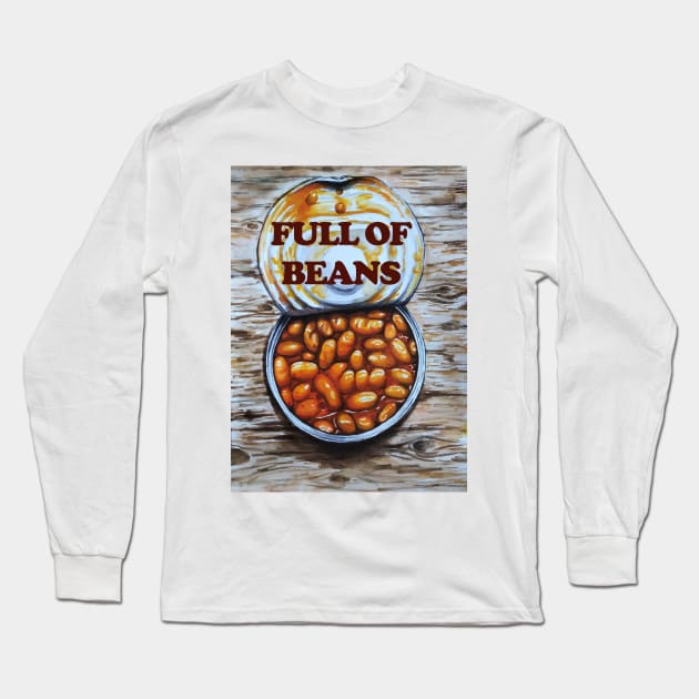 Can of Baked Beans - Full of Beans Long Sleeve T-Shirt by smadge